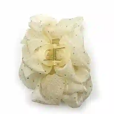 简应舒 泡泡纱后脑勺可爱简约 网纱 发夹 男女同款情侣款