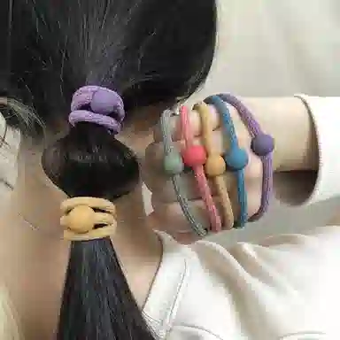 简应舒 简约耐用 亚克力 头绳 男女同款情侣款