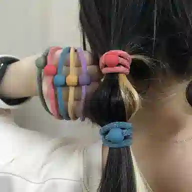 简应舒 简约耐用 亚克力 头绳 男女同款情侣款