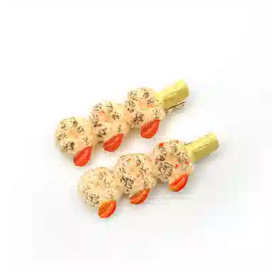 简应舒 关东煮烧烤 树脂 发夹 男女同款情侣款