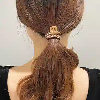 简应舒 简约耐用笑脸 橡筋 发圈 男女同款情侣款