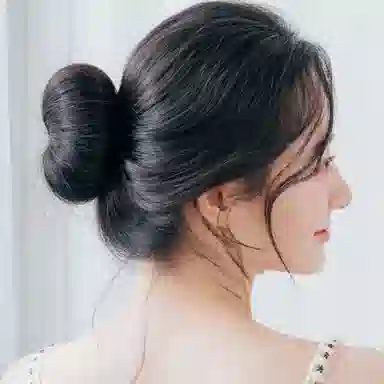 简应舒 懒人扎丸子头 假发 盘发条 男女同款情侣款