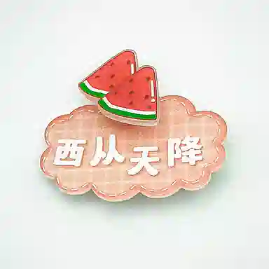 简应舒 趣味个性文字 亚克力 发夹 男女同款情侣款