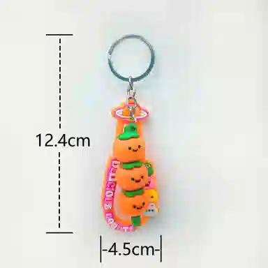 简应舒 创意可爱卡通柿柿如意书包 塑料 挂件 男女同款情侣款