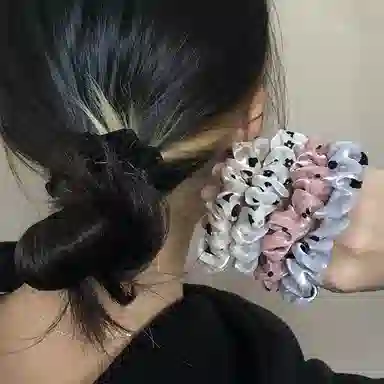 简应舒 时尚奢感 网纱 发圈 男女同款情侣款