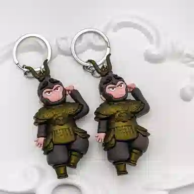 简应舒 创意可爱卡通悟空手礼 塑料 挂件 男女同款情侣款