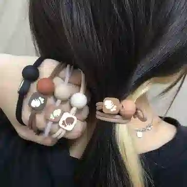 简应舒 可爱百搭 亚克力 发圈 男女同款情侣款