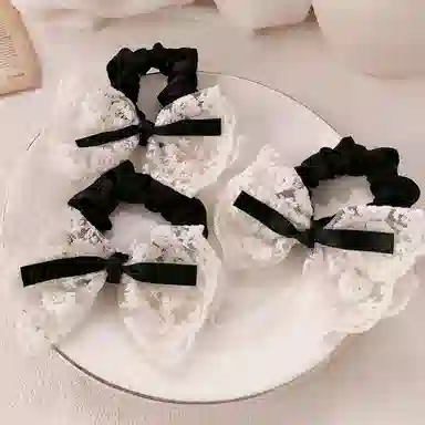 简应舒 甜美 蕾丝 发圈 男女同款情侣款