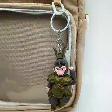 简应舒 创意可爱卡通悟空手礼 塑料 挂件 男女同款情侣款