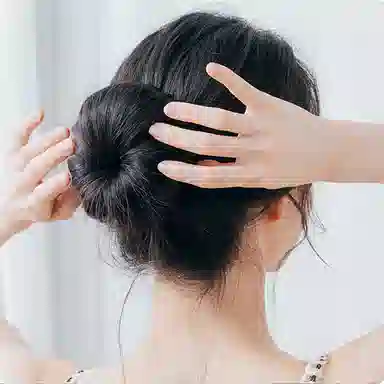 简应舒 懒人扎丸子头 假发 盘发条 男女同款情侣款