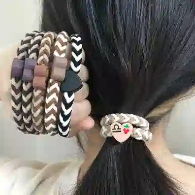 简应舒 时尚百搭 尼龙 发圈 男女同款情侣款