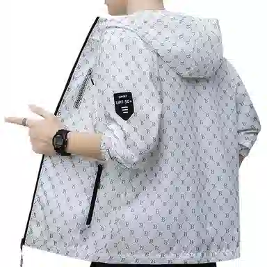 大白鲨 潮流薄款户外运动透气防晒服 男款