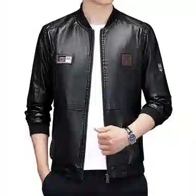 大白鲨 流行时尚百搭皮衣 男款
