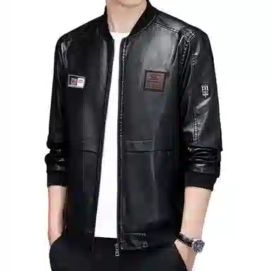 大白鲨 流行时尚百搭皮衣 男款