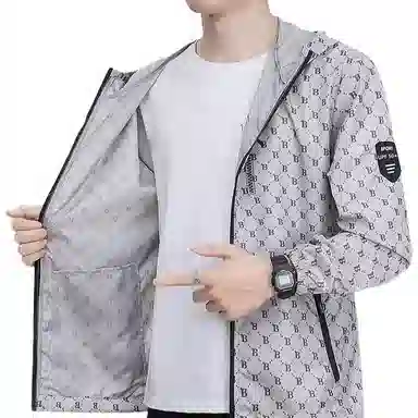 大白鲨 潮流薄款户外运动透气防晒服 男款