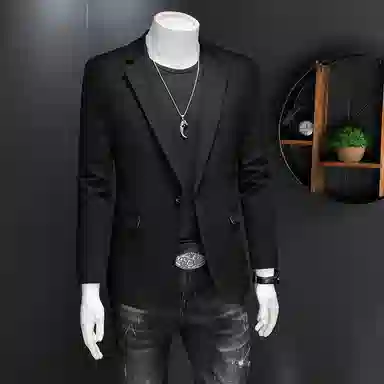 大白鲨 休闲西服修身正装西装 男款