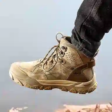 Jeep High-Top Hiking Shoes Khaki