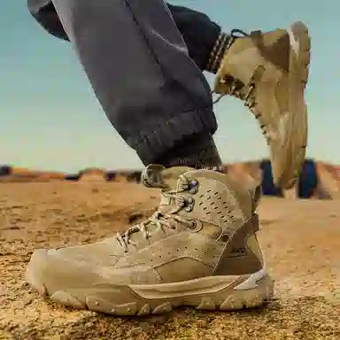 Jeep High-Top Hiking Shoes Khaki