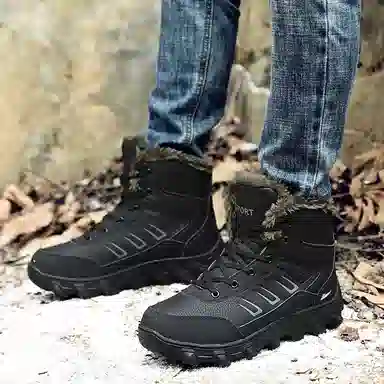 酷丁 保暖耐磨 加厚加绒舒适 雪地靴 男款