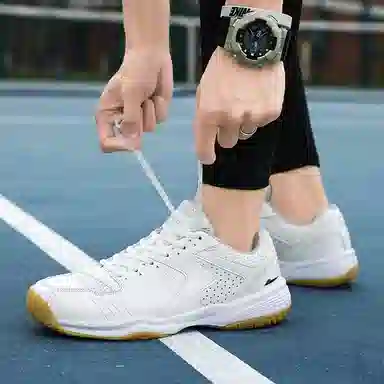 酷丁 网布 易弯折功能 减震 羽毛球鞋 男女同款