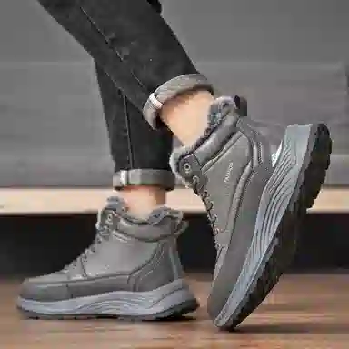 酷丁 耐磨防滑保暖防水 加绒舒适百搭 短筒 雪地靴 男款