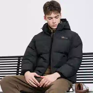 FAIRWHALE Thermal Windproof Down Jacket Black