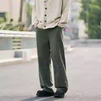 兔先森 美式复古重水洗做旧时尚潮牌直筒宽松休闲长裤牛仔裤 男女同款