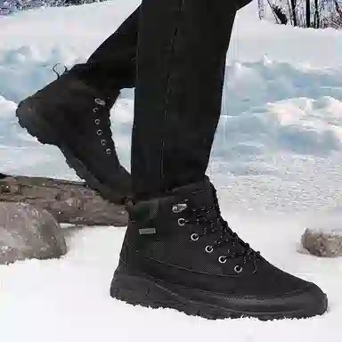 依米奴 高颜值 保暖耐磨 时尚潮流 脚感舒适 低调百搭 日常通勤 轻便 东北 简约帅气  户外靴 男款