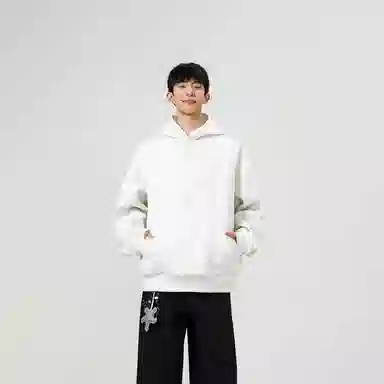 哲源 美式复古重磅华棉正肩款上衣立体分割裁剪解构设计感男款春秋外套潮牌舒适日常通勤百搭宽松休闲连帽卫衣 男女同款