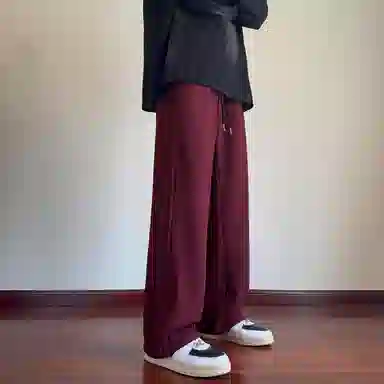 哲源 美式复古高街设计感阔腿裤户外通勤宽松百搭垂感休闲裤 男女同款