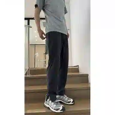 哲源 高街风侧拉链速干凉感长裤薄款美式机能风山系户外工装运动时尚百搭宽松休闲裤 男女同款