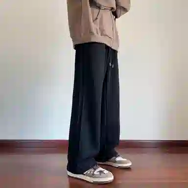 哲源 美式复古高街设计感阔腿裤户外通勤宽松百搭垂感休闲裤 男女同款