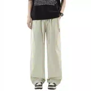 哲源 美式高街简约风宽松垂感时尚通勤直筒休闲裤 男女同款