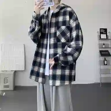 哲源 美式复古高街潮牌百搭宽松舒适日常通勤时尚休闲长袖衬衫 男女同款