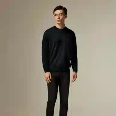 迪柯尼 时尚保暖纯色毛衣 男款