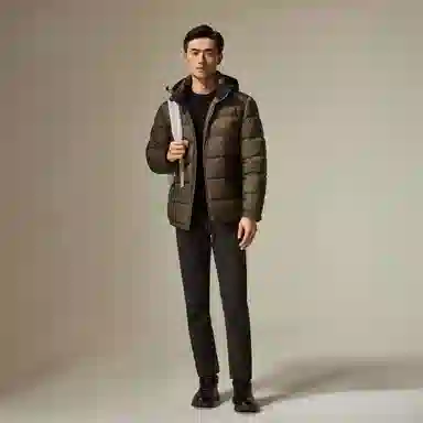 迪柯尼 时尚保暖纯色毛衣 男款