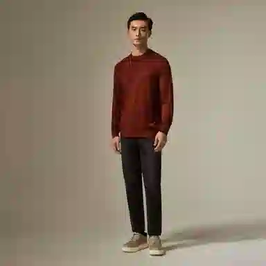 迪柯尼 时尚保暖纯色毛衣 男款