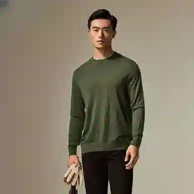 迪柯尼 时尚保暖纯色毛衣 男款