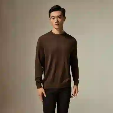 迪柯尼 时尚保暖纯色毛衣 男款