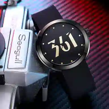 361° Quartz Watch Black Dial