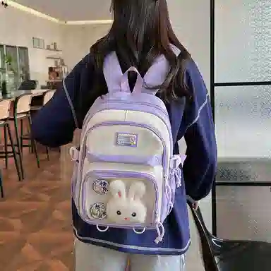 垣途者 日系可爱少女初高中大学生 尼龙 双肩包 女款 多色