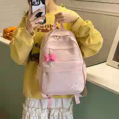 垣途者 日系小清新简约百搭韩版 尼龙 双肩包 常规 女款 多色