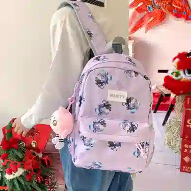 垣途者 卡通动漫蛋仔设计 尼龙布 双肩包 女款 多色