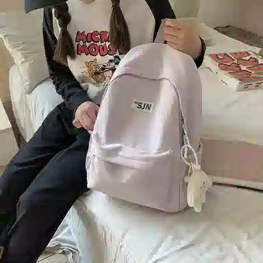 垣途者 小清新简约百搭书包女学生 尼龙 双肩包 常规 女款 多色