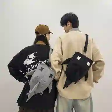 垣途者 小众卡通搞怪休闲 尼龙 双肩包 男女同款情侣款 多色