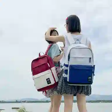 垣途者 百搭大容量时尚潮流通勤学院风 尼龙 双肩包 常规 男女同款情侣款 多色