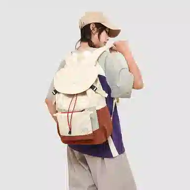 垣途者 撞色潮流初高中大学生百搭 牛津布 书包背包双肩包 女款 多色