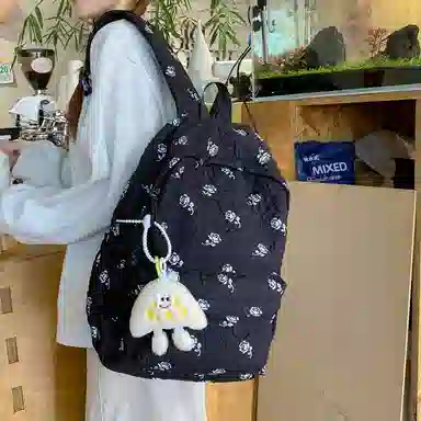 垣途者 日系小清新百搭初高中大学生 尼龙 双肩包 常规 女款 多色