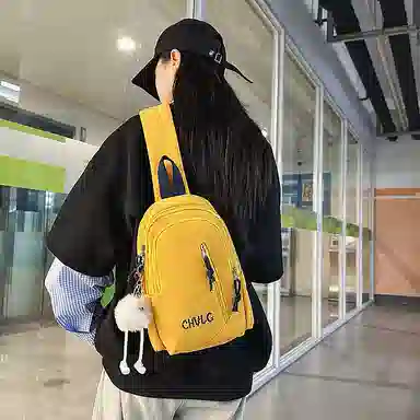 垣途者 日系休闲百搭斜挎包单肩运动背包 尼龙 胸包 常规 男女同款情侣款 多色