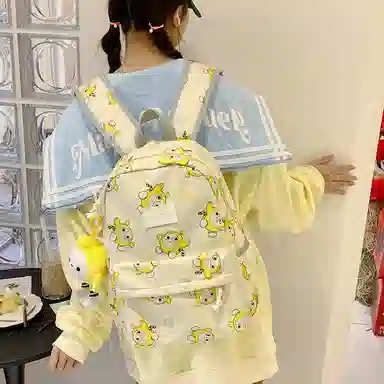 垣途者 卡通动漫蛋仔设计 尼龙布 双肩包 女款 多色
